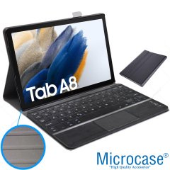 Microcase Samsung Galaxy Tab A8 SM-X200 10.5 (2021) Bluetooth Klavye + Touchpad Standlı Kılıf - BKK2