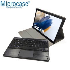 Microcase Samsung Galaxy Tab A8 SM-X200 10.5 (2021) Bluetooth Klavye + Touchpad Standlı Kılıf - BKK2