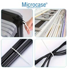 Microcase Plastik Kablo Bağı Cırt Kelepçe 3.6 X 250MM  Şeffaf 25 Adet-AL4484