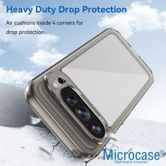 Microcase Google Pixel 9 Pro XL Shield Serisi Darbeye Dayanıklı Yarı Esnek Plastik Tpu Kılıf - AL8100