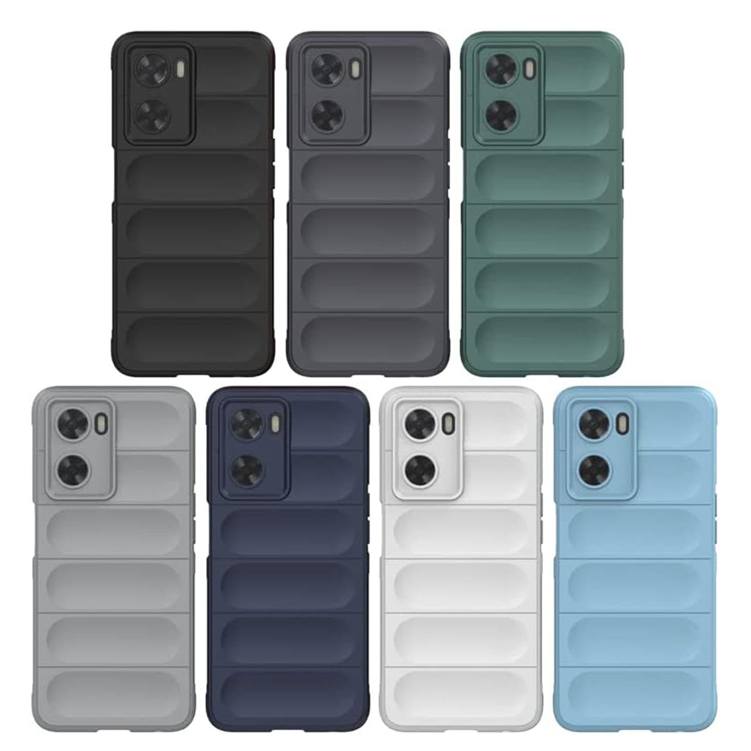 Microcase Oppo A57 4G ile uyumlu Miami Serisi Darbeye Dayanıklı Silikon Kılıf - AL3420