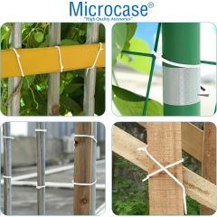 Microcase Plastik Kablo Bağı Cırt Kelepçe 3.6 X 300MM  Şeffaf 25 Adet-AL4485