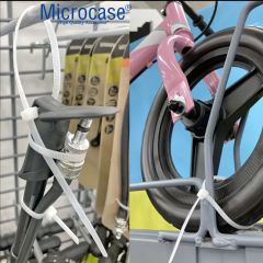 Microcase Plastik Kablo Bağı Cırt Kelepçe 3.6 X 300MM  Şeffaf 25 Adet-AL4485