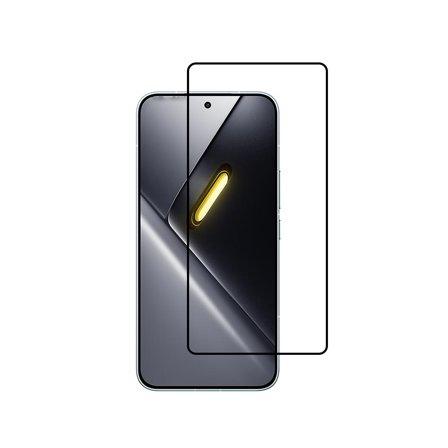 Microcase Xiaomi Poco X8 Pro 5G / Redmi Turbo 5 5G ile uyumlu Tam Kaplayan Çerçeveli Tempered Ekran Koruyucu -AL3276