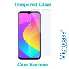 Microcase Xiaomi Mi A3 - Mi CC9e Ultra İnce 0.2 mm Soft Silikon Kılıf + Tempered Glass Cam Koruma (SEÇENEKLİ)