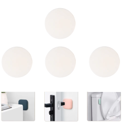 Microcase Darbe Önleyici Yapışkanlı Silikon Kapı Kolu Stoperi Tamponu Yuvarlak Tasarım - AL5003 4 Adet