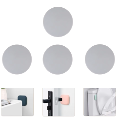 Microcase Darbe Önleyici Yapışkanlı Silikon Kapı Kolu Stoperi Tamponu Yuvarlak Tasarım - AL5003 4 Adet