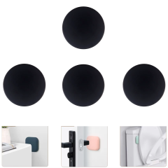 Microcase Darbe Önleyici Yapışkanlı Silikon Kapı Kolu Stoperi Tamponu Yuvarlak Tasarım - AL5003 4 Adet