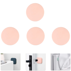 Microcase Darbe Önleyici Yapışkanlı Silikon Kapı Kolu Stoperi Tamponu Yuvarlak Tasarım - AL5003 4 Adet