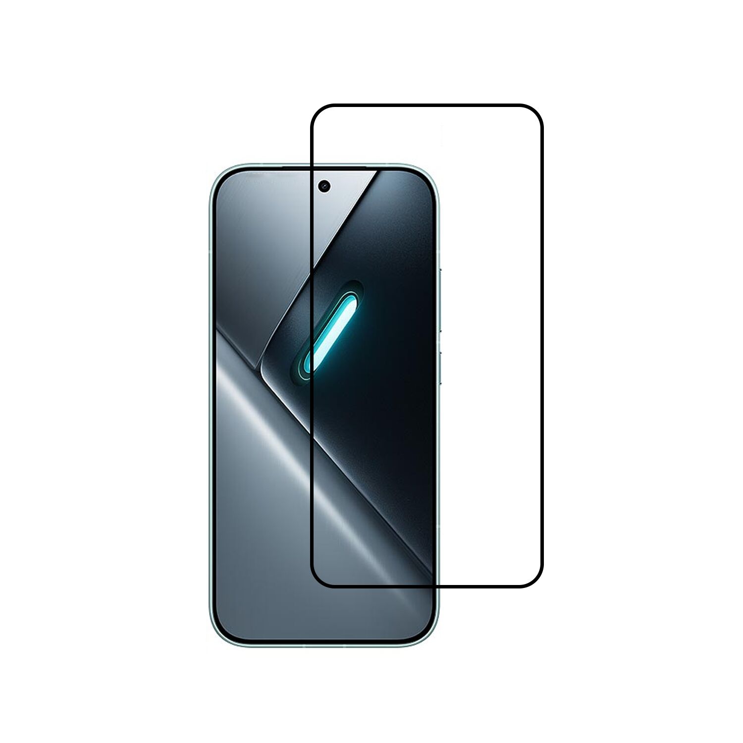 Microcase Xiaomi Poco X8 Pro Max 5G / Redmi Turbo 5 Max 5G ile uyumlu Tam Kaplayan Çerçeveli Tempered Ekran Koruyucu -AL3276