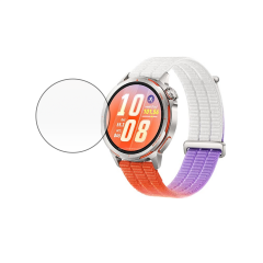 Microcase Huawei Watch GT Runner 2 için Tam Kaplayan Kavisli Ekran Koruyucu 3D Pet Film - Siyah AL3385