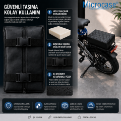 Microcase Su Geçirmez Elektrikli Bisiklet Bisiklet ve Sele Minderi AL5585