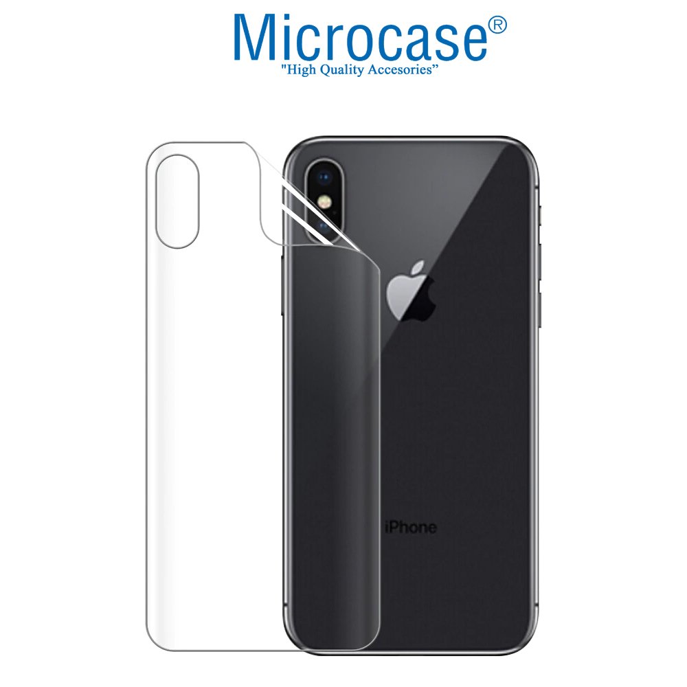 Microcase iPhone XS Full Arka Kaplama TPU Soft Koruma Filmi