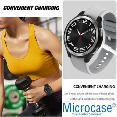 Microcase Samsung Galaxy Watch 6 Classic 47mm Önü Açık Sert Slim Rubber Kılıf - AL3172