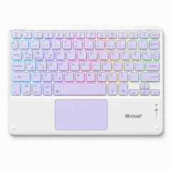 Microcase Touchpad RGB Tablet ve Telefonlar için Türkçe Bluetooth Klavye- AL5890