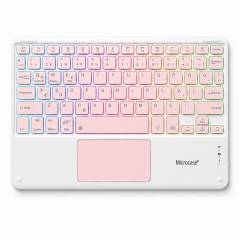 Microcase Touchpad RGB Tablet ve Telefonlar için Türkçe Bluetooth Klavye- AL5890