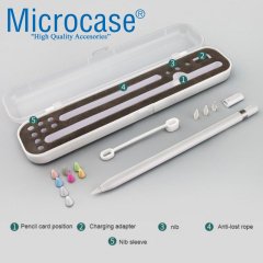 Microcase Apple Pencil Taşıma Çantası 10 mm - Şeffaf