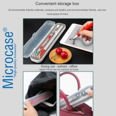 Microcase Apple Pencil Taşıma Çantası 10 mm - Şeffaf