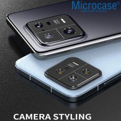 Microcase Xiaomi 13 Pro (Global) Kamera Lens Koruma Halkası - Kapalı Tasarım Siyah AL3401