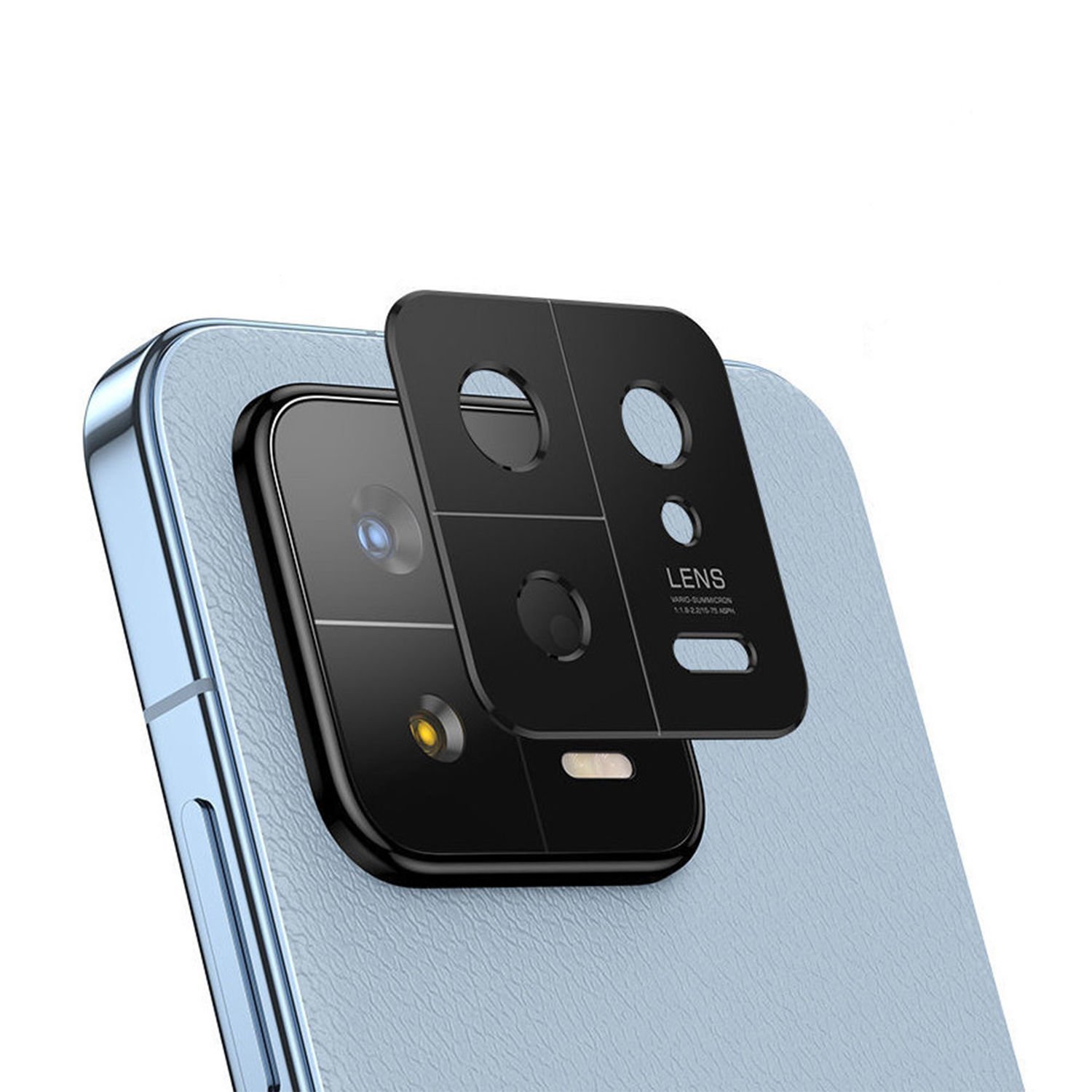 Microcase Xiaomi 13 Pro (Global) Kamera Lens Koruma Halkası - Kapalı Tasarım Siyah AL3401