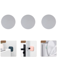 Microcase Darbe Önleyici Yapışkanlı Silikon Kapı Kolu Stoperi Tamponu Yuvarlak Tasarım - AL5003 3 Adet