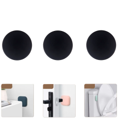Microcase Darbe Önleyici Yapışkanlı Silikon Kapı Kolu Stoperi Tamponu Yuvarlak Tasarım - AL5003 3 Adet