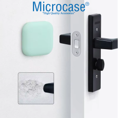Microcase Darbe Önleyici Yapışkanlı Silikon Kapı Kolu Stoperi Tamponu Yuvarlak Tasarım - AL5003 3 Adet