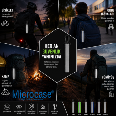Microcase Çanta Elbise Kemer ve Farklı Kullanım Yerleri için Reflöktör Uyarıcı Askılık AL5595