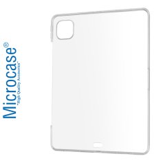 Microcase iPad Pro 4.Nesil 12.9 inch 2020 Kablosuz Şarj Uyumlu Silikon Tpu Soft Kılıf - Şeffaf