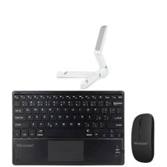Microcase Samsung Galaxy Tab S7 Plus T970 Touchpad Bluetooth Klavye 25 cm + Mouse + Stand AL2759