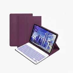 Microcase Samsung Galaxy Tab A11 Plus 11 inch Tablet Uyumlu Bluetooth Klavyeli Standlı Kılıf Siyah - BKK4