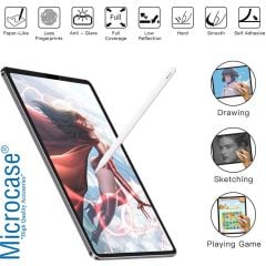 Microcase Samsung Galaxy Tab Active Pro SM-T547 / Active 4 Pro Pencil Destekli Kağıt Hissi Veren Mat Ekran Koruyucu AL3289