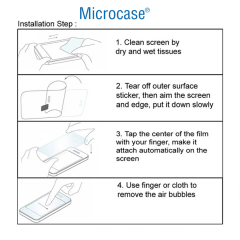 Microcase  Iphone 16 Pro Ön Arka Set Tempered Glass Cam Koruma - AL3271