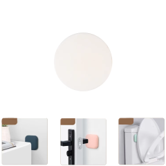 Microcase Darbe Önleyici Yapışkanlı Silikon Kapı Kolu Stoperi Tamponu Yuvarlak Tasarım - AL5003 1 Adet