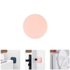 Microcase Darbe Önleyici Yapışkanlı Silikon Kapı Kolu Stoperi Tamponu Yuvarlak Tasarım - AL5003 1 Adet