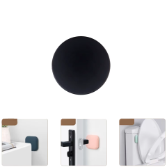 Microcase Darbe Önleyici Yapışkanlı Silikon Kapı Kolu Stoperi Tamponu Yuvarlak Tasarım - AL5003 1 Adet
