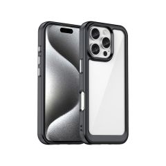 Microcase Iphone 16 ProMax Shield Serisi Darbeye Dayanıklı Yarı Esnek Plastik Tpu Kılıf - AL8100