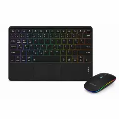Microcase Touchpad RGB Tablet ve Telefonlar için Türkçe Bluetooth Klavye ve Mouse - AL5891