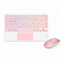 Microcase Touchpad RGB Tablet ve Telefonlar için Türkçe Bluetooth Klavye ve Mouse - AL5891