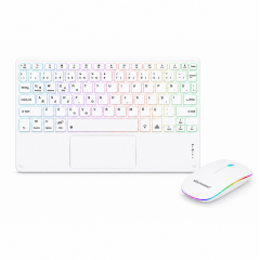Microcase Touchpad RGB Tablet ve Telefonlar için Türkçe Bluetooth Klavye ve Mouse - AL5891
