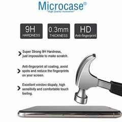 Microcase Xiaomi Poco M6 Pro 5G-Redmi 12 5G Tam Kaplayan Çerçeveli Tempered Ekran Koruyucu AL3276