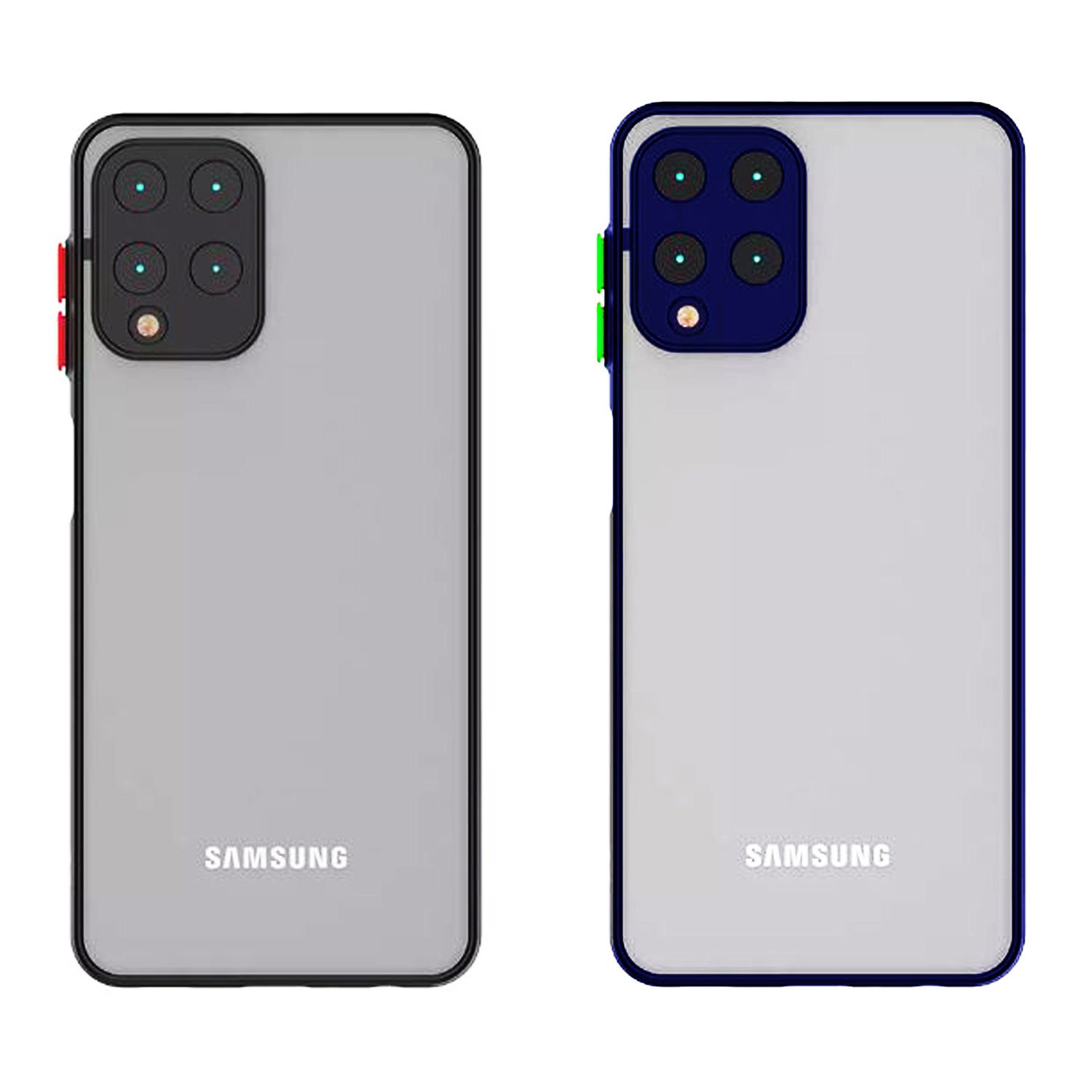 Microcase Samsung Galaxy M33 5G London Serisi Darbeye Dayanıklı Kılıf Mavi