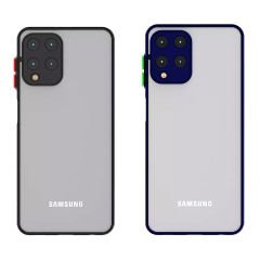 Microcase Samsung Galaxy M33 5G London Serisi Darbeye Dayanıklı Kılıf Mavi