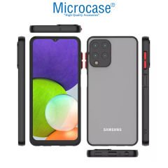 Microcase Samsung Galaxy M33 5G London Serisi Darbeye Dayanıklı Kılıf Mavi