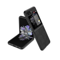 Microcase Samsung Galaxy Z Flip 6/ Z Flip 7 FE için Deri Desenli Plastik Koruma Kılıf - AL3156