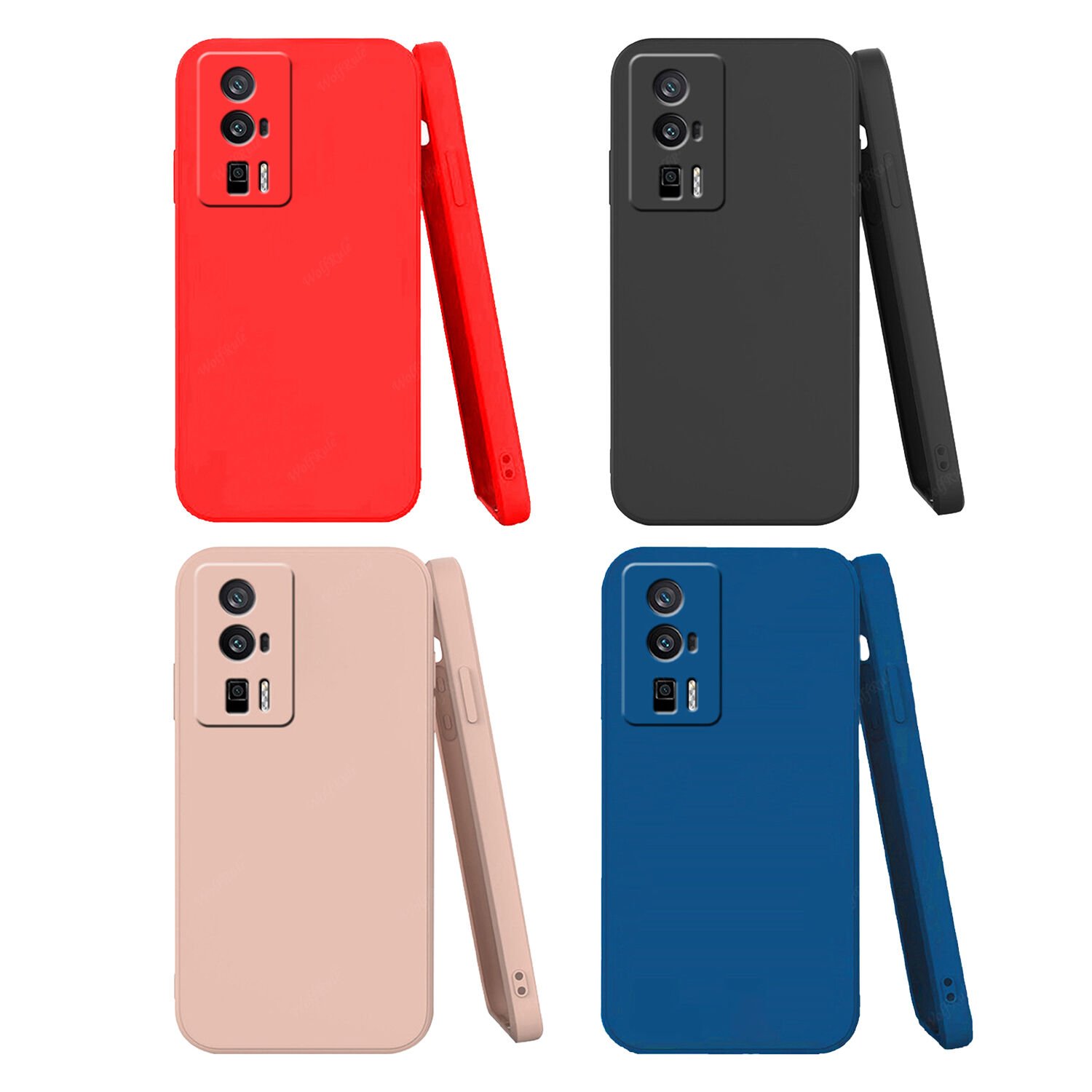 Microcase Xiaomi Poco F5 Pro / Redmi K60 - K60 Pro CamPRO Serisi Kamera Korumalı Silikon Kılıf - AL3427 Kırmızı