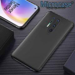 Microcase OnePlus 8 Pro Elektrocase Serisi Kamera Korumalı Silikon Kılıf - Siyah