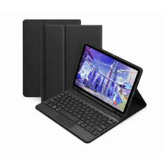 Microcase Xiaomi Redmi Poco Pad X1 11.2 inch Tablet için Bluetooth Touchpad Klavye + Standlı Kılıf - BKK5