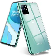 Microcase Oneplus 8T ile Uyumlu Slim Serisi Soft TPU Silikon Kılıf - Şeffaf AL3324
