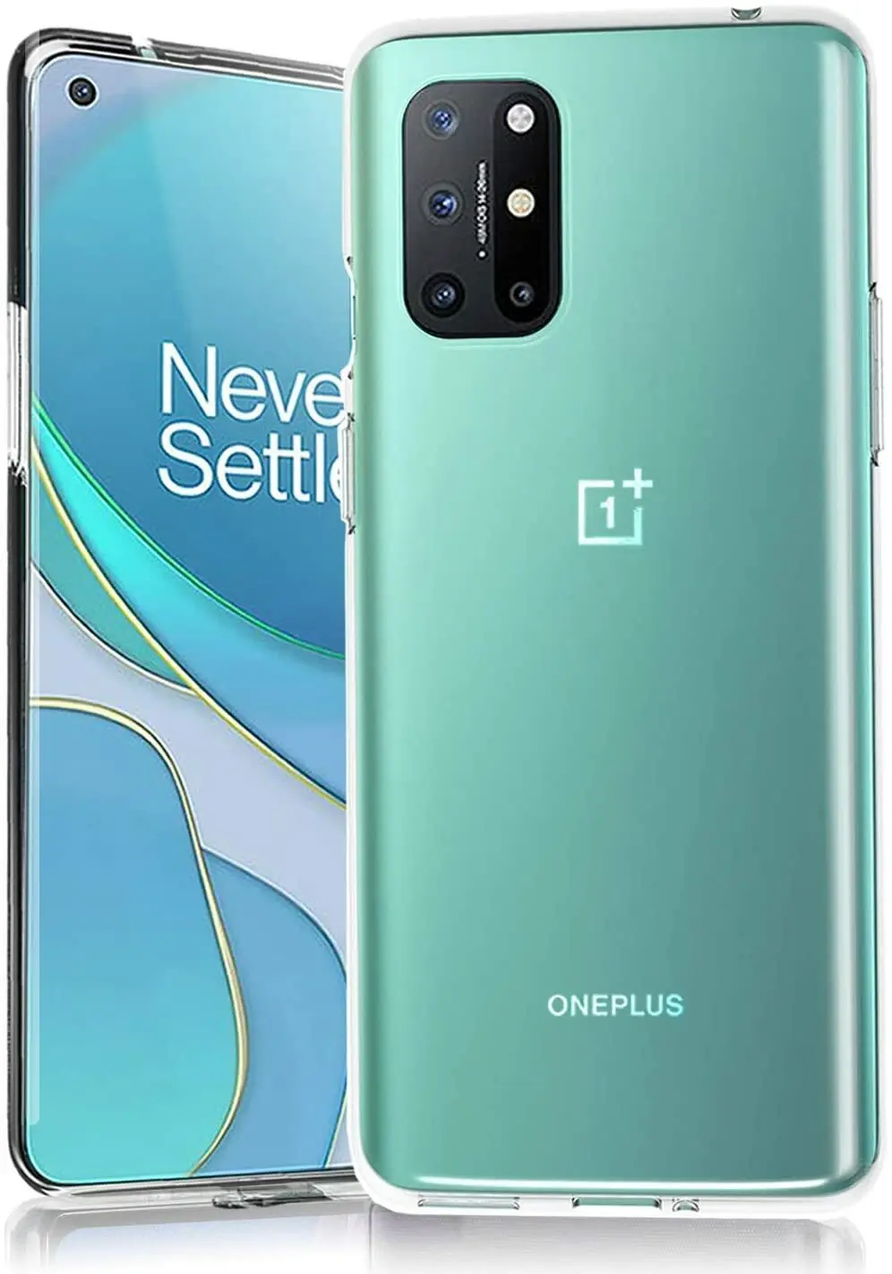 Microcase Oneplus 8T ile Uyumlu Slim Serisi Soft TPU Silikon Kılıf - Şeffaf AL3324